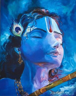 Sri Krishna Acrylic Painting